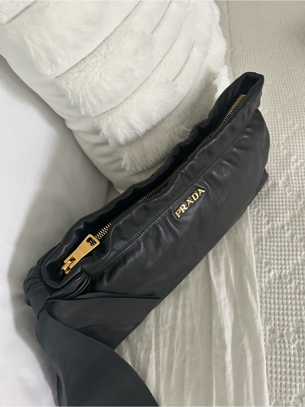 Prada Nappa Antique Bow Clutch - Picture 5 of 9